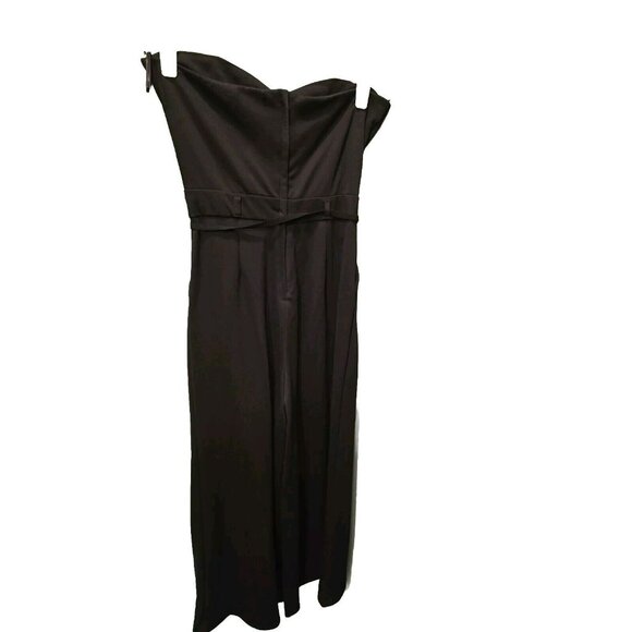 NWT Have Brand Black Classic Jumpsuit Pants Suit Strapless Wide Leg Corset Style - Picture 3 of 5